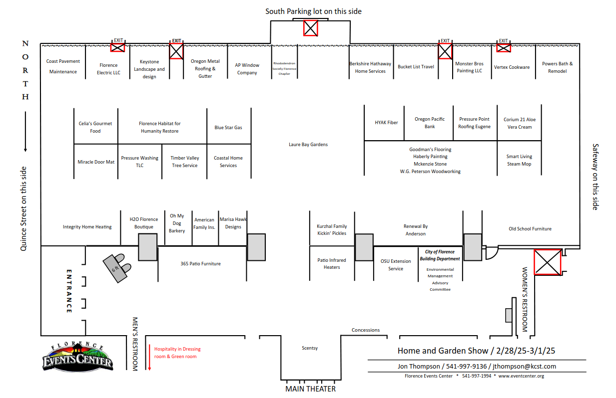 Home Show Vendor Map 2025